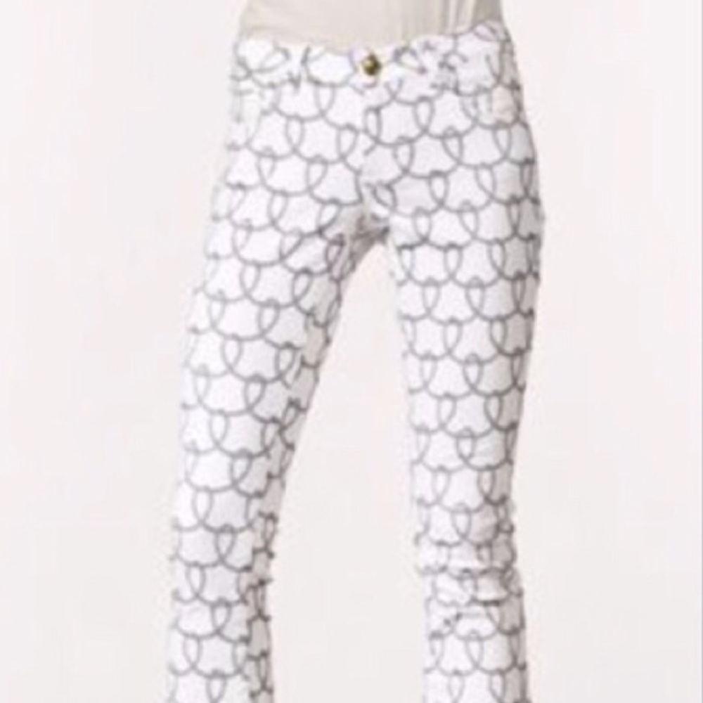 Cabi Nautical Rope Cropped Bootlet Jeans Size 4